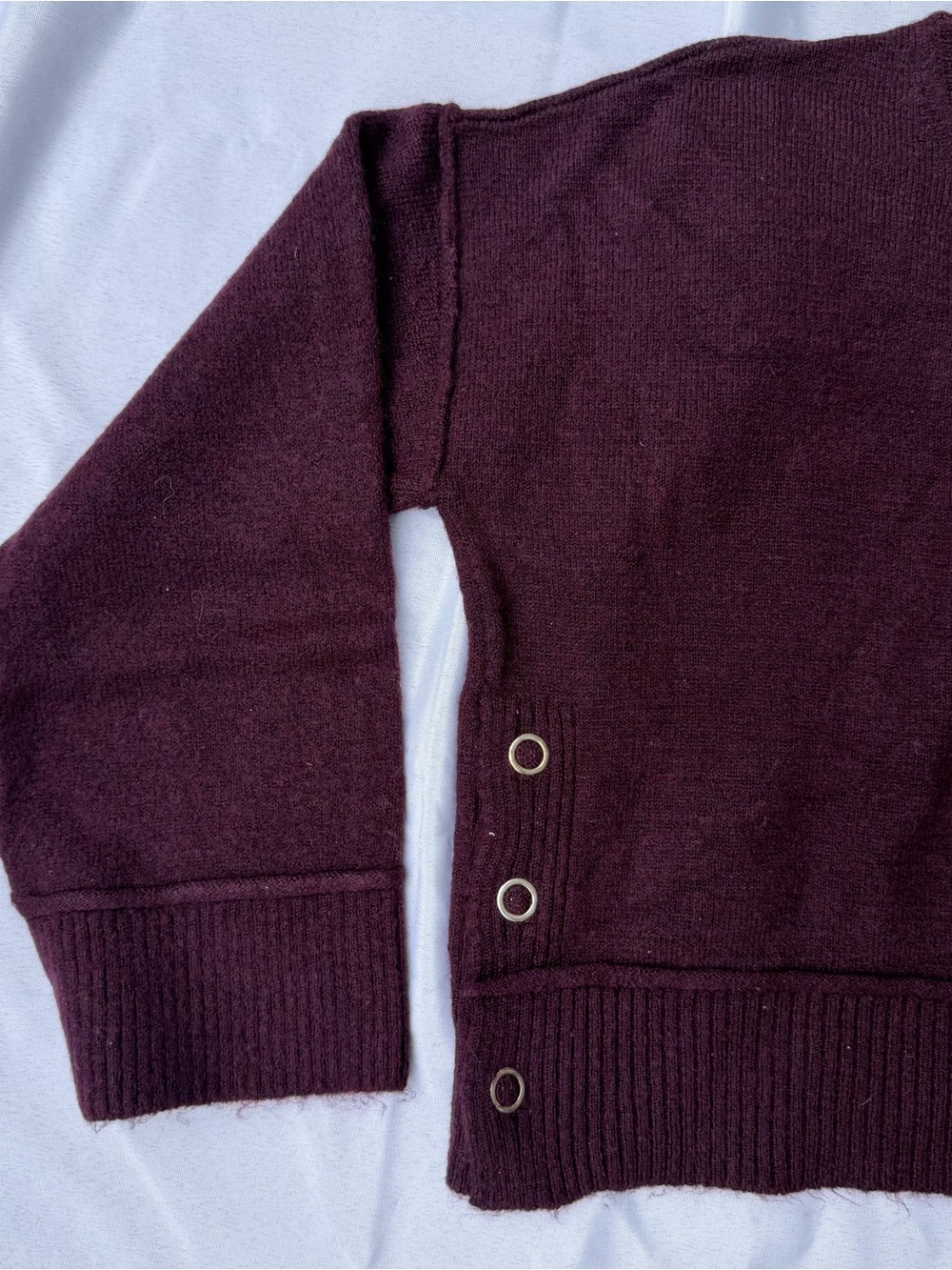 Topshop Plum Button-Side Women's Cardigan